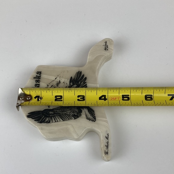 Kiana Art Vtg 981 Kiana Alaska Mint Marble Eagle Mountain Etching By Artist Bill Devine